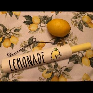 Farmhouse Handmade Lemonade Rolling Pin Decor Lemons 🍋